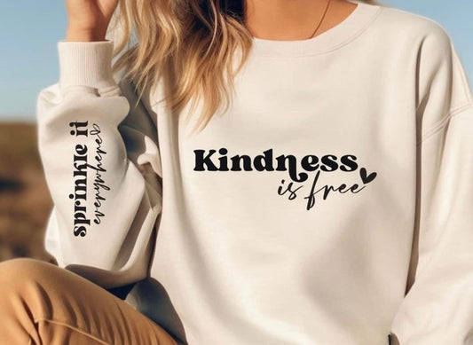 Kindness is Free Single Color Screen Print