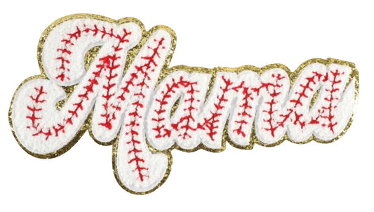 Baseball MAMA Chenille Patch - 9.7 inches x 4.8 inches