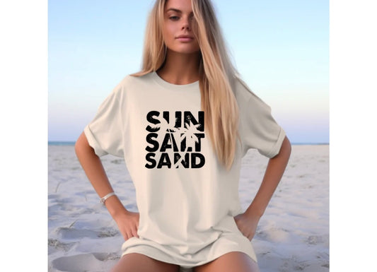 Sun Salt Sand - Single Color Screen Print